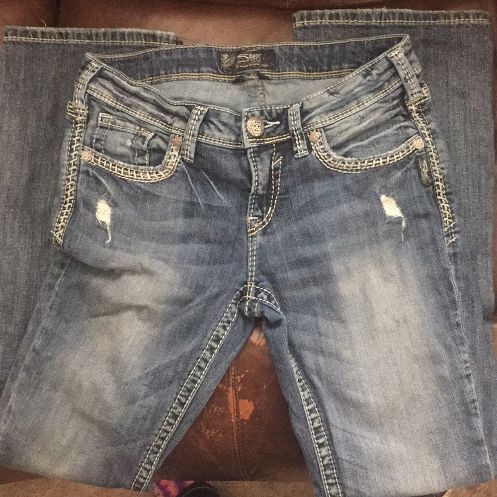 Silver Aiko 29/33 Blue Jeans